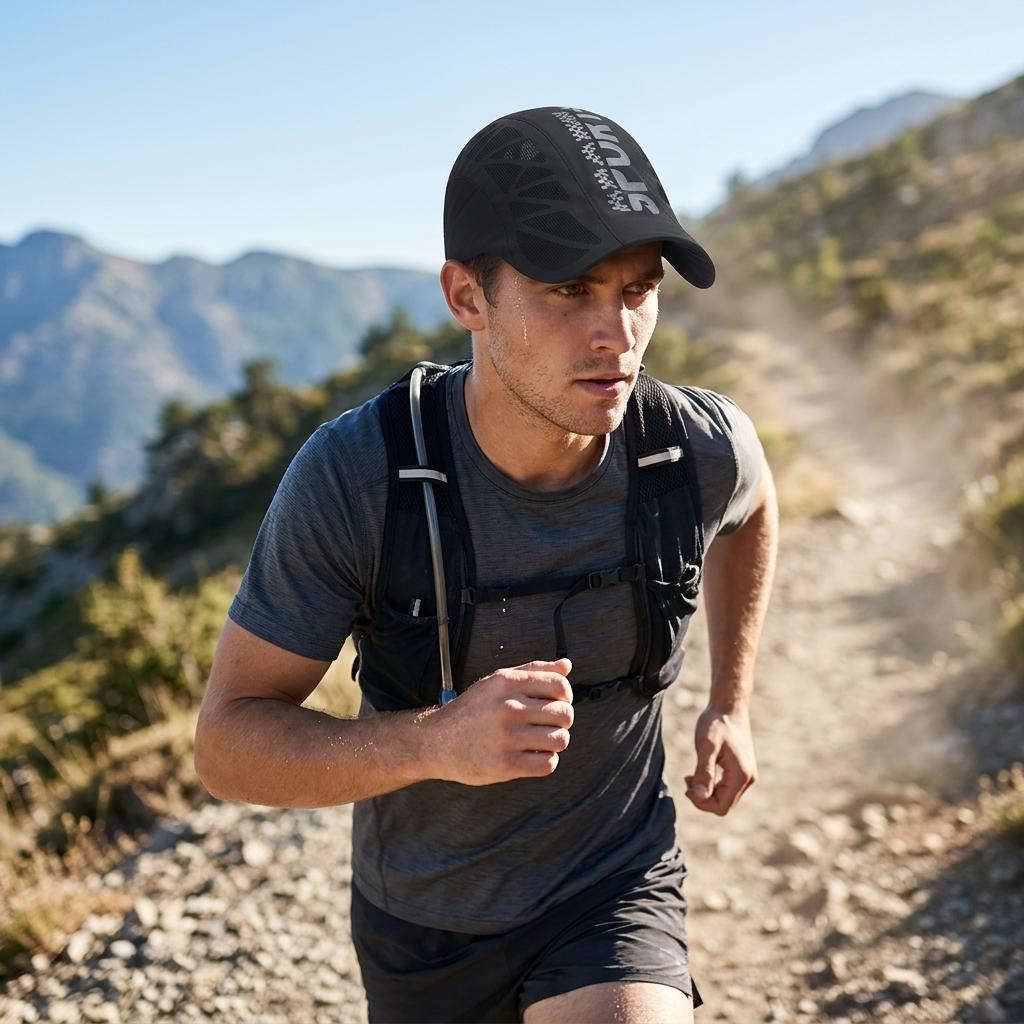 Summer New Sport Alphabet Forward Hat Men's Breathable Mesh Shade Quick Dry Hat Outdoor Sunscreen Cap Summer Baseball Caps