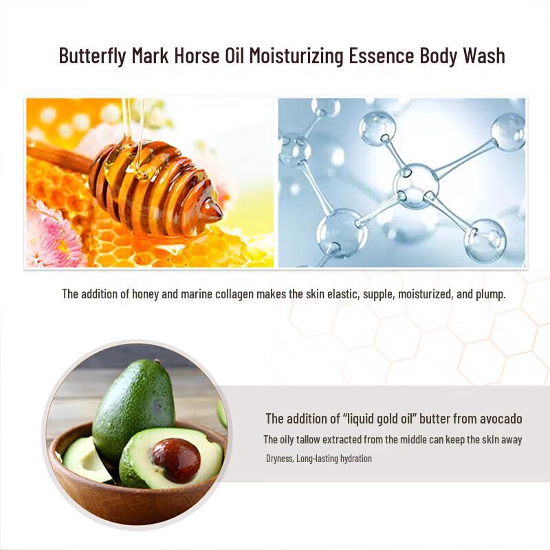 Dieyin Horse Oil Hydrating & Moisturizing Shampoo & Shower Gel Set