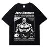 Футболка с принтом аниме Harajuku Streetwear Летняя свободная мужская хлопковая футболка с коротким рукавом в стиле хип-хоп с круглым вырезом Женская одежда Y2k