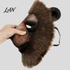 Comfortable Party Mask Realistic Animal Mask, Sheep Brown Bear Full Face Large Eye Opening Cosplay for Halloween Costume Props Breathable