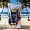 Kw Heavy Trucks Beach Towel Soft Durable Quickdry Comfortable Lightweight Suitable For Swimming Gym Camping Yoga Vacation