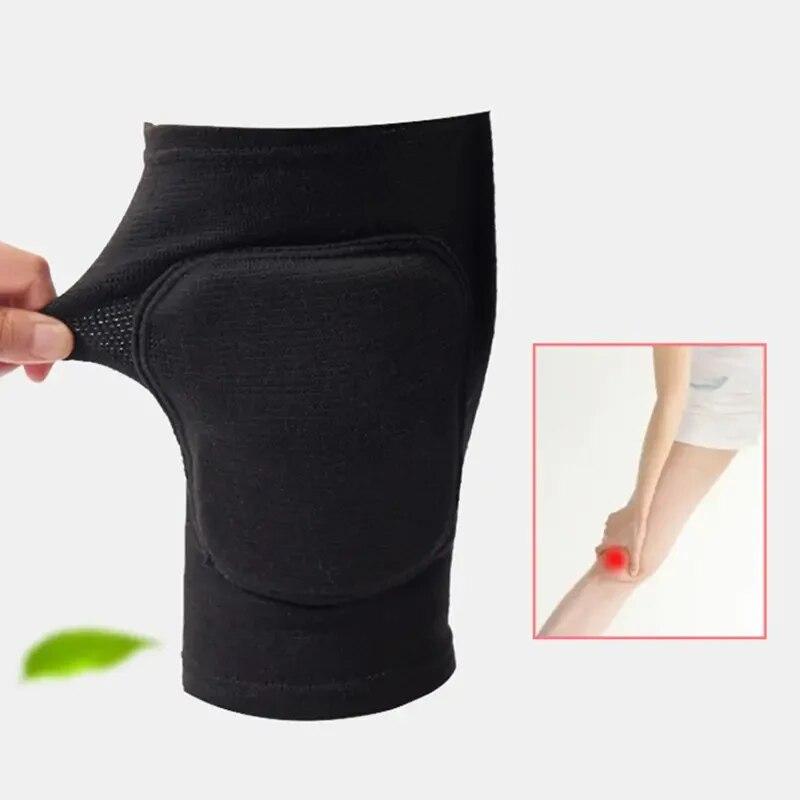 Пара эластичных наколенников из губки, спортивные защитные приспособления для волейбола, футбола, танцев, йоги, тенниса, бега, езды на велосипеде, тренировок, скалолазания