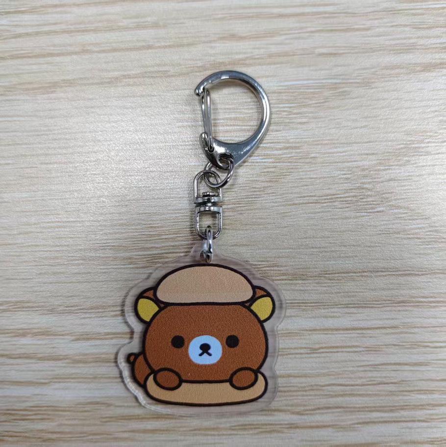 Вышитая пенал-косметичка Rilakkuma - Вместительная девчачья сумка для канцелярии в стиле Ins для старшеклассников