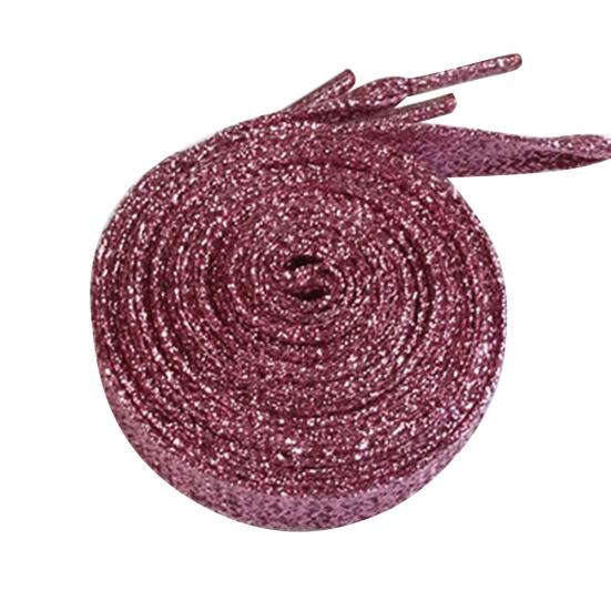 DYS 110 см модные плоские блестящие цветные шнурки для обуви, холщовые шнурки для шнурков