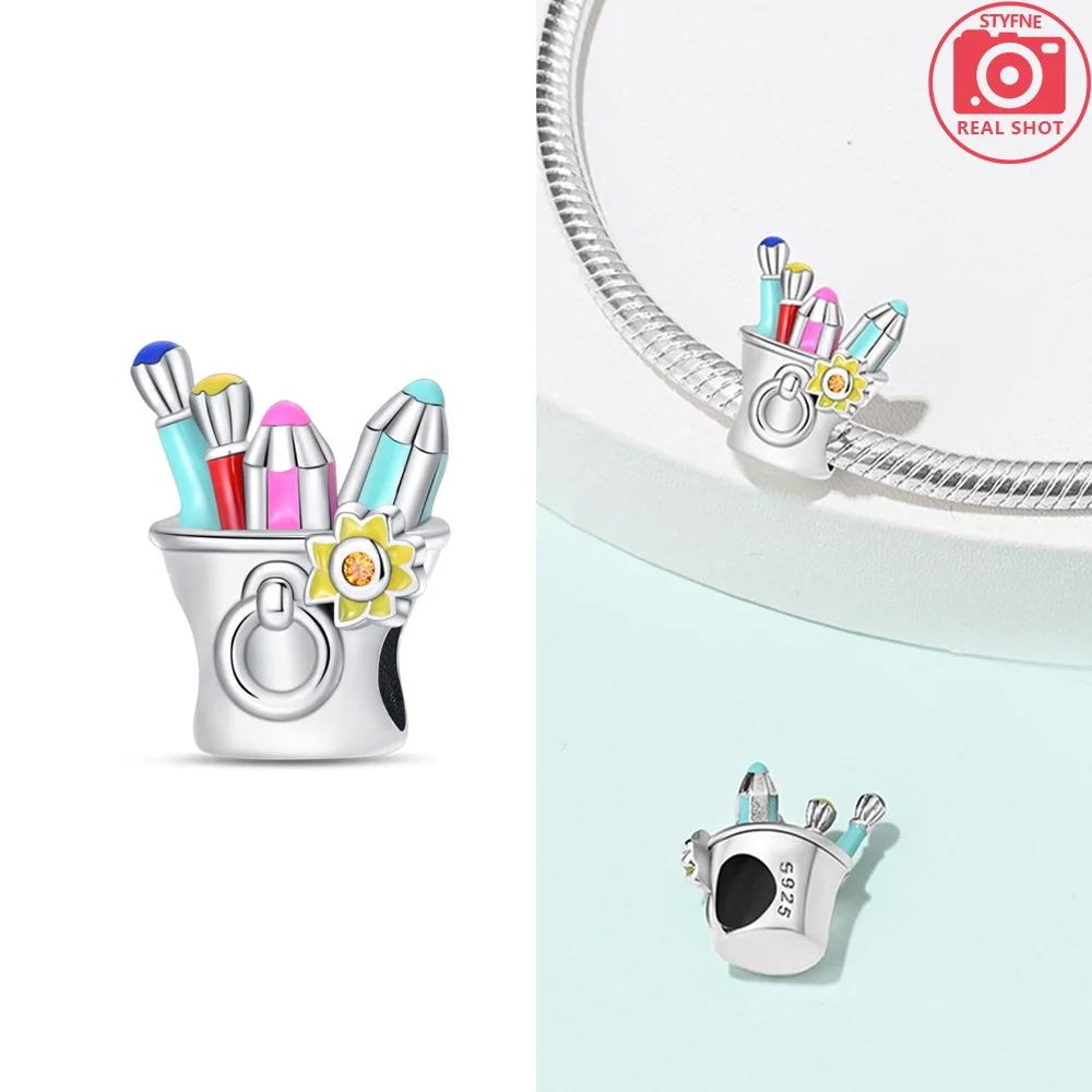 Элегантная медная оригинального цвета масляная живопись доска восковые мелки бусины подходят шармы для браслетов женские украшения DIY аксессуар подарок