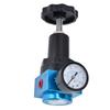 Air Pressure Regulator Miniature Pneumatic Reducing Valve Regulating Control Gauge QTYH‑15 G1/2
