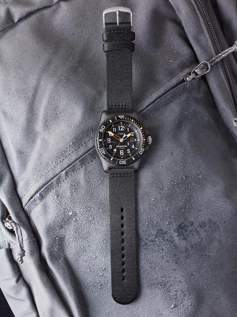 [TIMEX] Часы Expedition Free-dive Ocean Черный циферблат Океанический пластик Минеральное стекло Солнечные Водонепроницаемость 5 АТМ 44 мм Часы TW2V40500 Мужские Черные