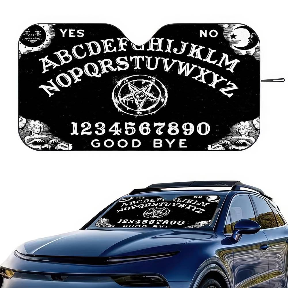Ouija Satanic Car Sun Shade Windshield Shocked Car Front Window Sunshades Cover Keep Vehicle Cool UVWindshield Sunshades 1