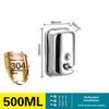 Stainless Steel Manual Soap Dispenser Refillable Hand Sanitizer Dispenser  Washroom