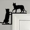 Pet Silhouette Door Top Decoration Contour Design Wall Plaque Easy Installation Animal-themed Door Accessory