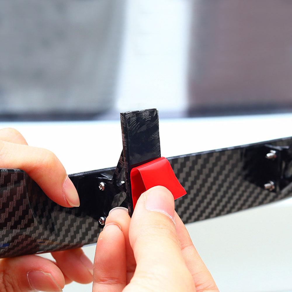 1 шт. Универсальный автомобильный мини-спойлер, заднее крыло, карбоновое волокно, задние крылья, модель, автостайлинг, украшение, внешние аксессуары для автомобиля