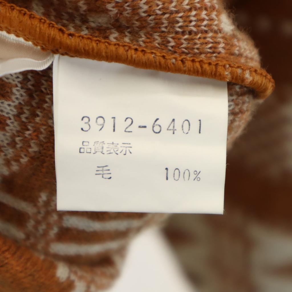 Kenzo 90-е Сделано в Японии Шерсть Старый комбинезон с ручками С длинным рукавом Свитер с V-образным вырезом Мужской Б/у