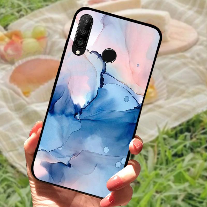 For Huawei P30 Lite Case P30Lite Cover Cute Fashion Cartoon Shockproof Silicone Cases For Huawei Nova 4e Fundas MAR-LX1A Shell
