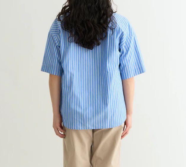 Рубашка в весеннюю полоску WL размера BLU [NANGA] (Женский)