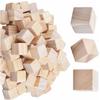 Set of 100 Wooden Building Blocks, Natural Wood, Baby Toy, DIY Educational Toy, 2cm Cubes, for Kids and Babies, DIY Toy, Imagination-Boosting,