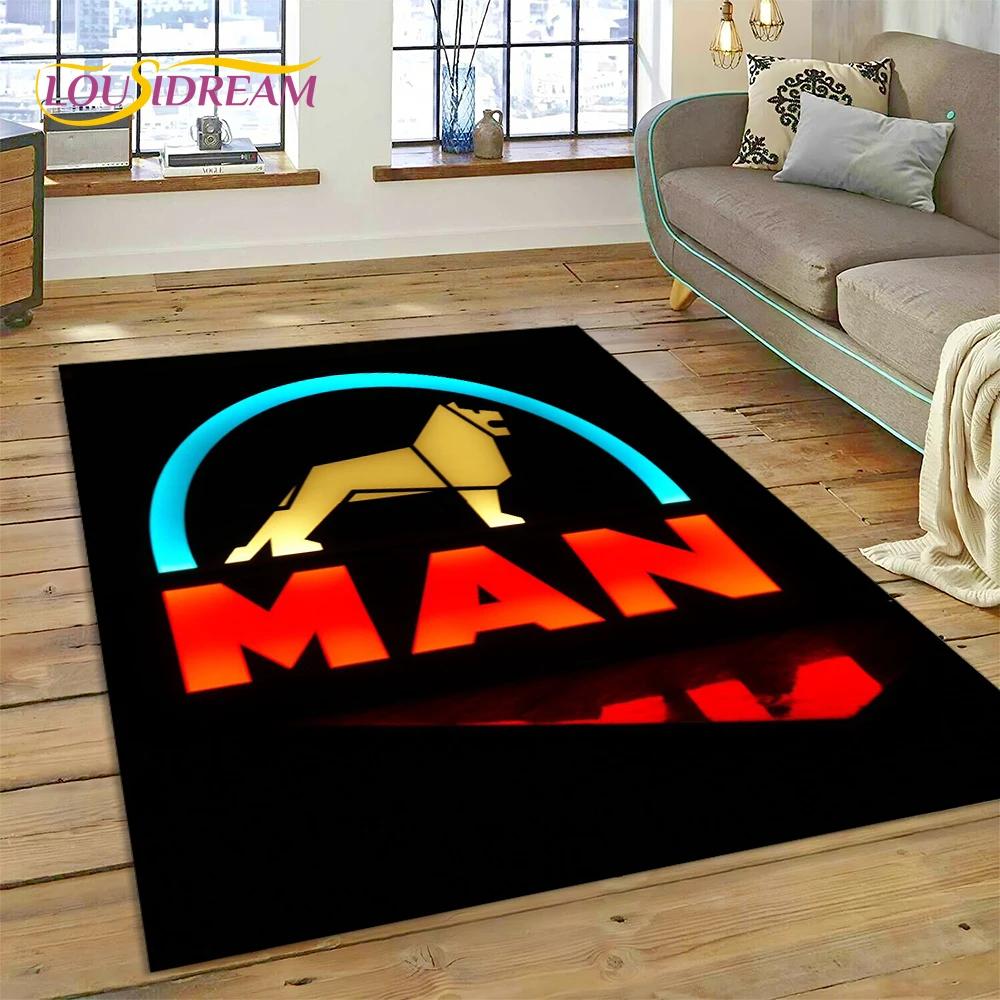 Ковер с 3D-печатью Логотип Грузовика для Спальни, Гостиной, Дома, Декора Дивана, Детских Игр, Большой Декор, Напольный Коврик, Подарок