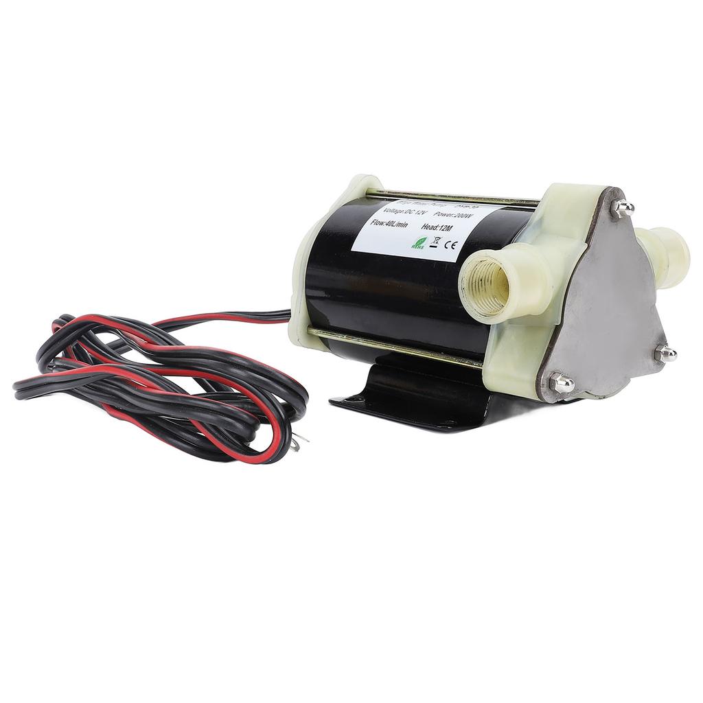 12 В самовсасывающий трюмный насос 200 Вт 12 м напор 40 л/мин перекачка воды гибкий импеллерный насос для