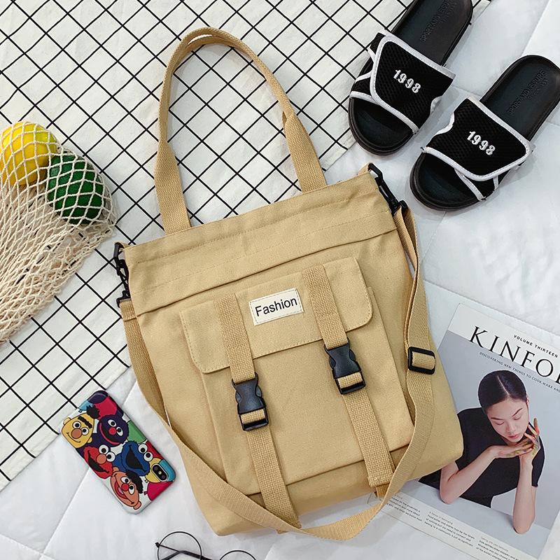 Модная стильная сумка через плечо большой емкости Harajuku Mori Canvas Bag женская повседневная простая универсальная сумка-мессенджер