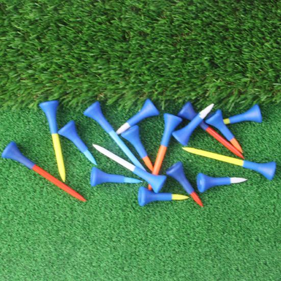 5 шт. футболок для гольфа, небьющиеся пластиковые футболки для гольфа оптом с широким мягким резиновым колпачком, уменьшающим трение