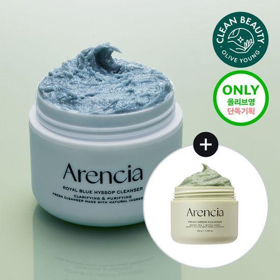 arencia Fresh Royal Blue Hyssop Cleanser 120g (+ Green Cleanser 30g)