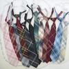 Tie Plaid Women Free Knotting Student College Style Japanese Short Uniform School Uniform Accessories Lazy