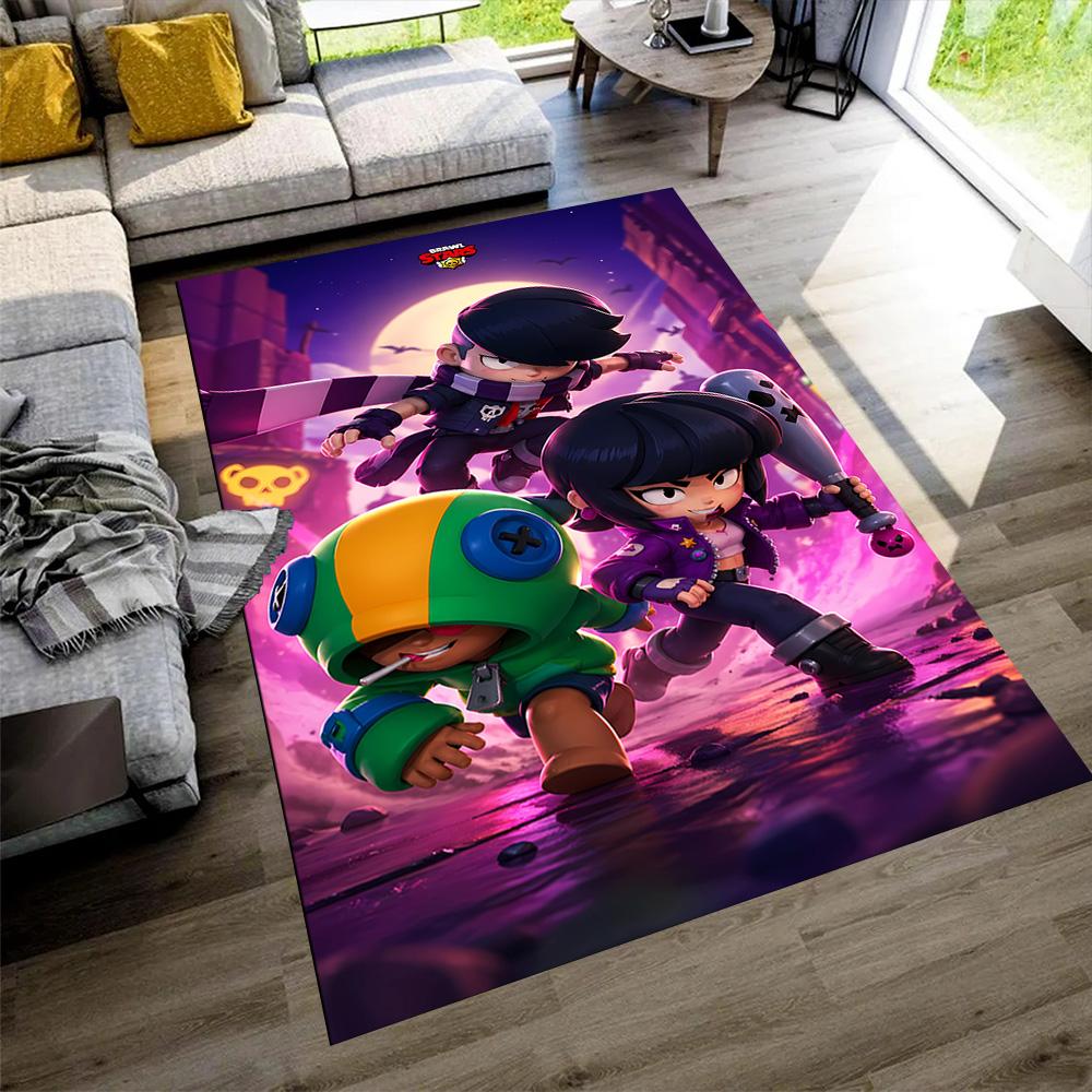 Brawl Stars Carpet Suitable for Decorate room Living Rooms Foyer Playrooms Antislip Carpet Office home decor Birthday/Christmas Gift