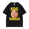 Смешные футболки с графическим принтом Ed Sheeran Egg Meme, унисекс, женская готическая мода, повседневная футболка с коротким рукавом, оверсайз, юмористические футболки, стритвир