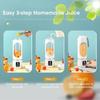 Electric Juicer Mini Portable Wireless Fruit Blender Multifunctional Blender Fresh Juice Processing Machine 8 Blade LED Display