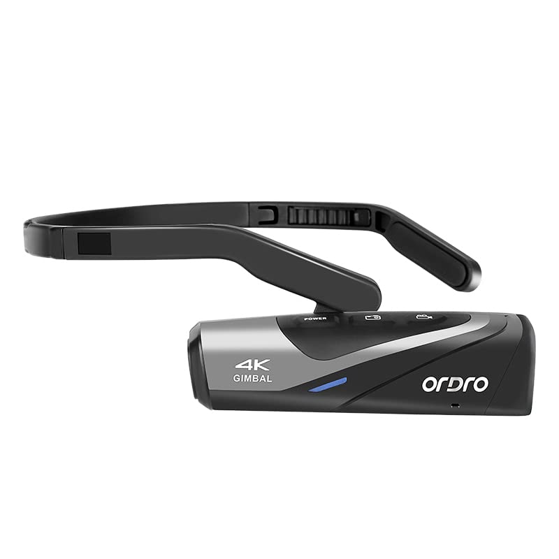 ORDRO EP8 Новейшая 4K носимая влог-видеокамера с FPV приложением, управлением батареей и ориентацией экрана, двухосной стабилизацией, Wi-Fi управлением,