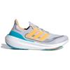 adidas UltraBoost светло-серые, ярко-оранжевые, голубые, мужские кроссовки Dash-Grey, Lucid-Cyan IE1758