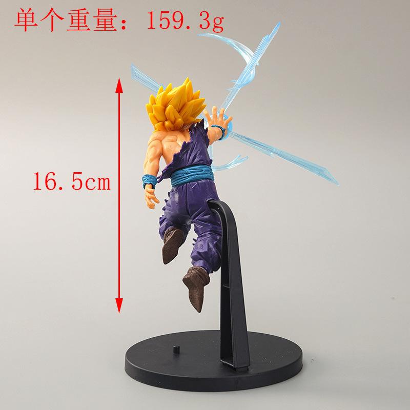 Anime Dragon Ball Z Son Gohan Super Saiyan 2 Nirvana Kamepai Qigong Action Figure PVC Model Dolls Collections Toys Kids Gifts