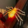 Halloween Glowing Light Realistic Skeleton Spider Shape Ornament with LED