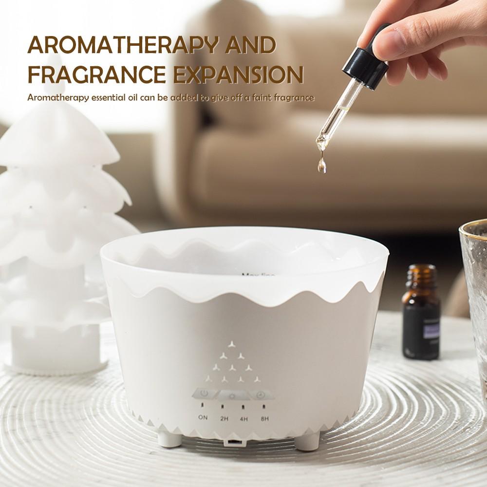 Ночной светильник в виде рождественской елки, диффузор эфирных масел, беспроводной пульт дистанционного управления, ультразвуковой увлажнитель воздуха, красочный атмосферный ночник