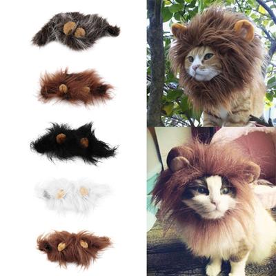 Домашний любимец, кошка, собака, парик, имитация львиных волос, грива, уши, головной убор, осенне-зимний костюм, шарф-кашне
