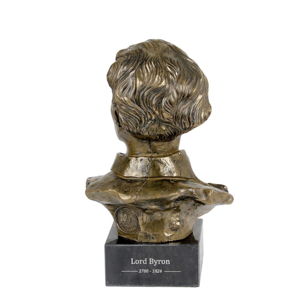 George Gordon Byron – Marble bust, statuette of a famous person | Art-Dog