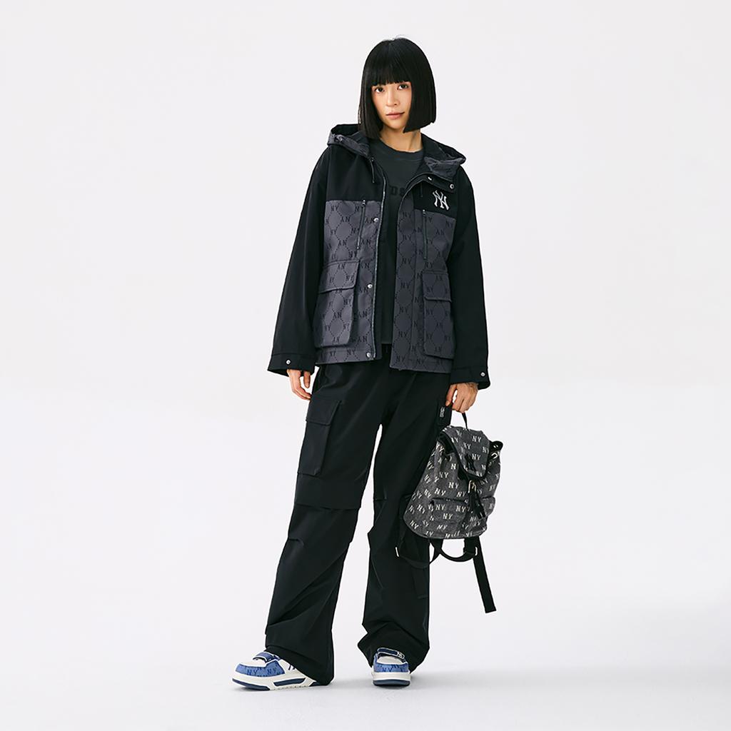 Новая коллекция MLB MONOGRAM Куртка New York Yankees 25FW Унисекс Стандартная Угольно-серая 3AWJM0154-50CGS