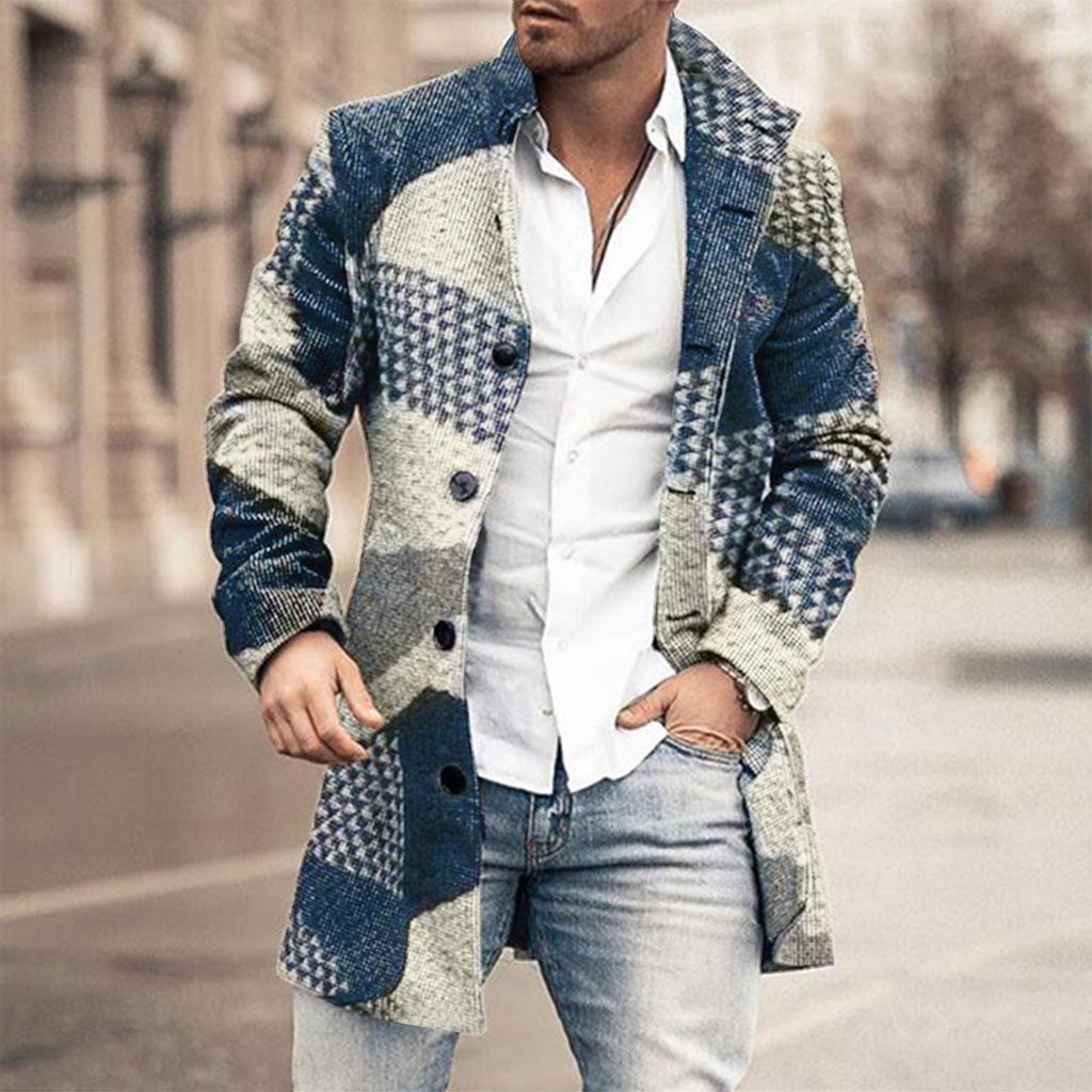 Fashion Lapel Casual Cardigan Jacket Long Sleeved Slim Fitting Jacket Lapel
