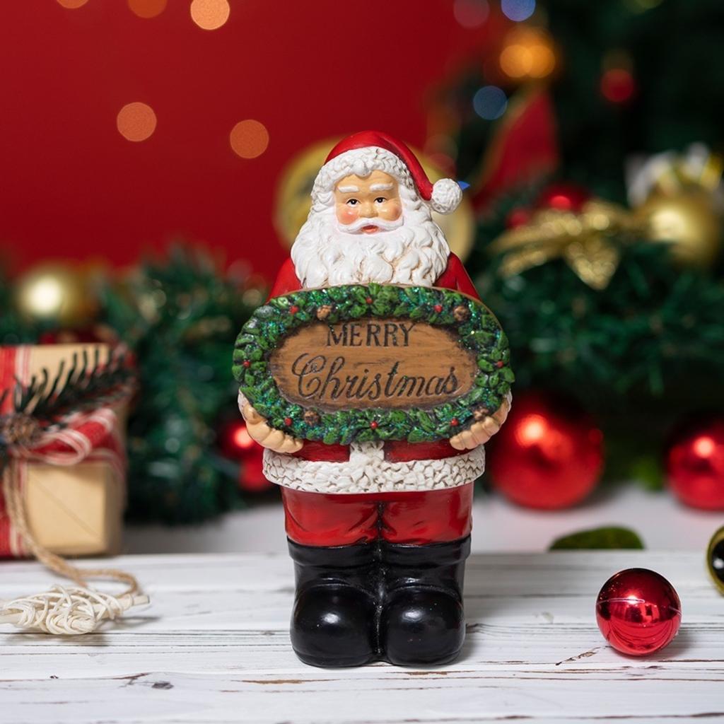 Resin Christmas Figurine Christmas Sculpture Decoration Party Supplies Christmas Decorative Figures Suitable For Christmas