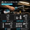 SEESII Electric Ratchet 100N Brushless Infinitely Variable and 7 Extension Impact LED Bicycle Tire Compatible with Makita 18V Sold Wrench, Cordless,