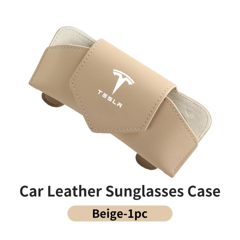 PAJL2 Car Valve Glasses Box Sun Visor Glasses Holder Sunglasses Case For Tesla Model 3 Model S Model X Model Y Roadster Bonina Coil