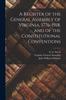 Книга A Register of the General Assembly of Virginia, 1776-1918, and of the Constitutional Conventions