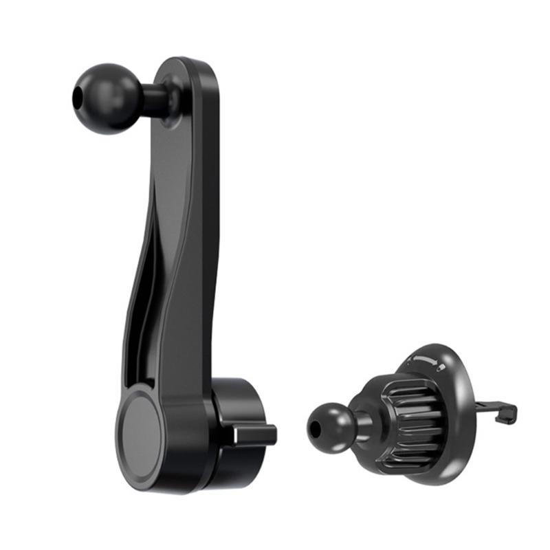 Adjustable Car Outlet Phone Mount With 17mm Ball Joint & Extendable Hook Air Vent Clip for Power Transfer Stands