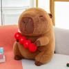 Новая 28~50см Коричневая Хурма Капибара Кукла Плюшевая Игрушка Мягкая Мультяшная Животное Держащая Плюшевая Игрушка Успокаивающая Подарок на День Рождения для Девочек