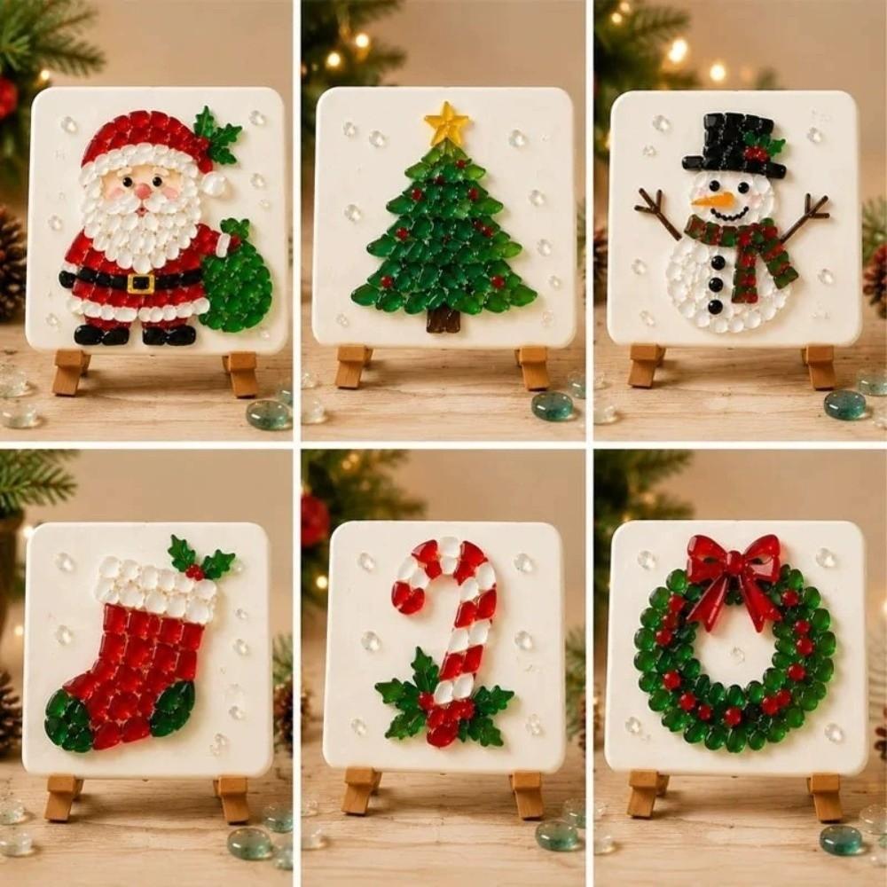 Christmas Crafts Christmas Mosaic DIY Art Kit Christmas Decorative Display Art Home Decoration