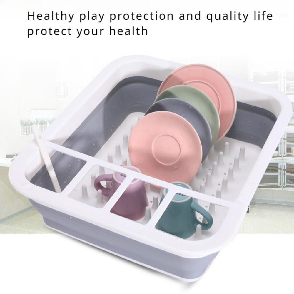Dish Rack, Kitchen Drain Rack, Foldable Dish Rack, Tableware Storage Folding Rack, Tableware Rack Cup Holder
