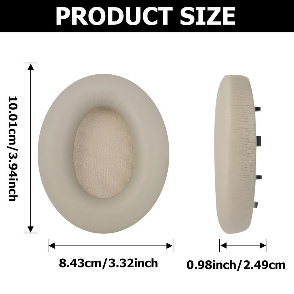 Сменные амбушюры umvowuxa, совместимые с наушниками Sony Soft Protein Leather WH-1000XM4, (Шампанское золото)