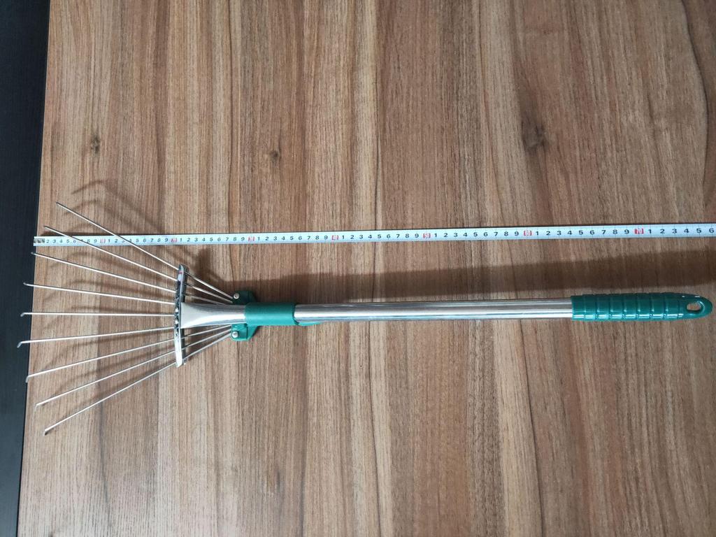 Garden Leaf and Grass Rake for Organizing and Collecting Leaves and Lawn Debris
