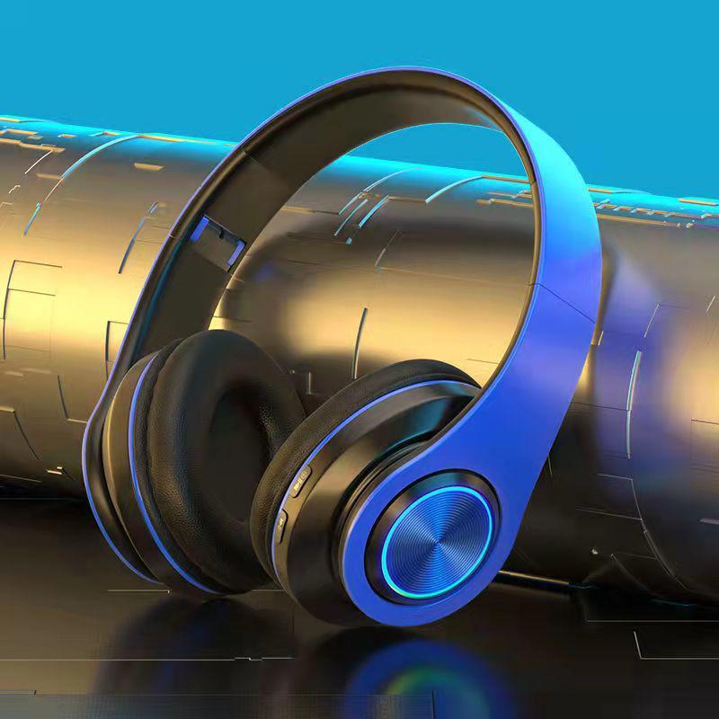 B39 Светодиодная беспроводная стереогарнитура Bluetooth с оголовьем и слотом для карты