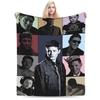 Jensen Ackles Flannel Blanket Winter Dean Winchester  Super Warm Throw Blanket for Children Couch Bed Novelty Bedspread