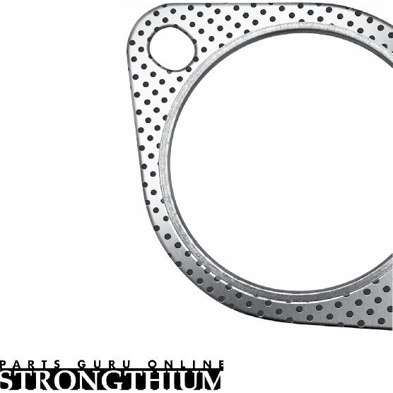 Strongthium 2 шт. 2,5" Прокладка выхлопной системы 2 болта Для 2,5-дюймового фланца глушителя Коллектора 120-06310-0002 Высокотемпературная С 4 шт. Болтами выхлопной системы Комплект для ремонта Для